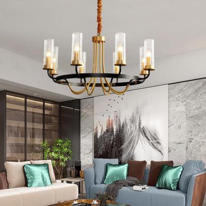Kearney Chandelier Φ 27.2″-Sylvia Space