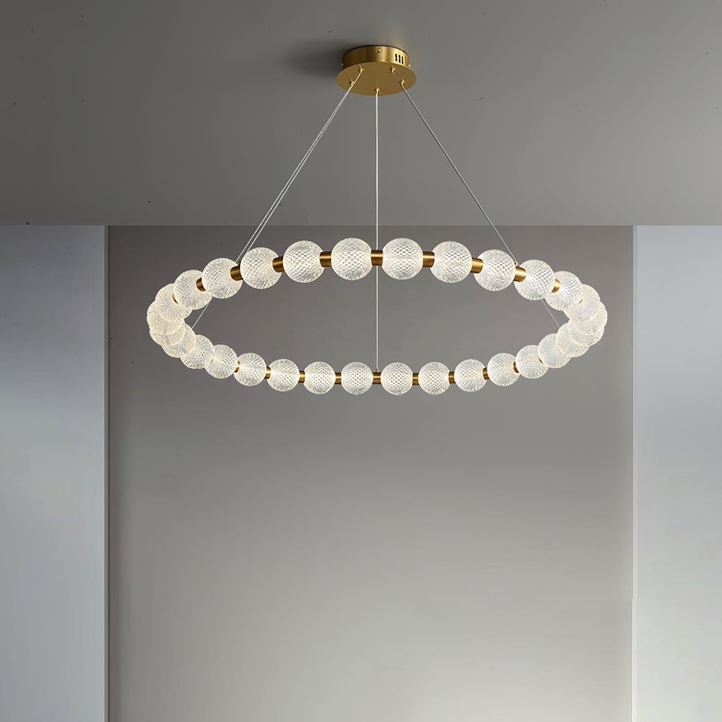 Pearl Ring Chandelier-Sylvia Space