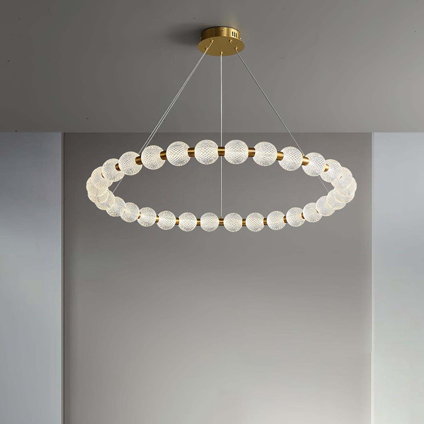 Pearl Ring Chandelier-Sylvia Space