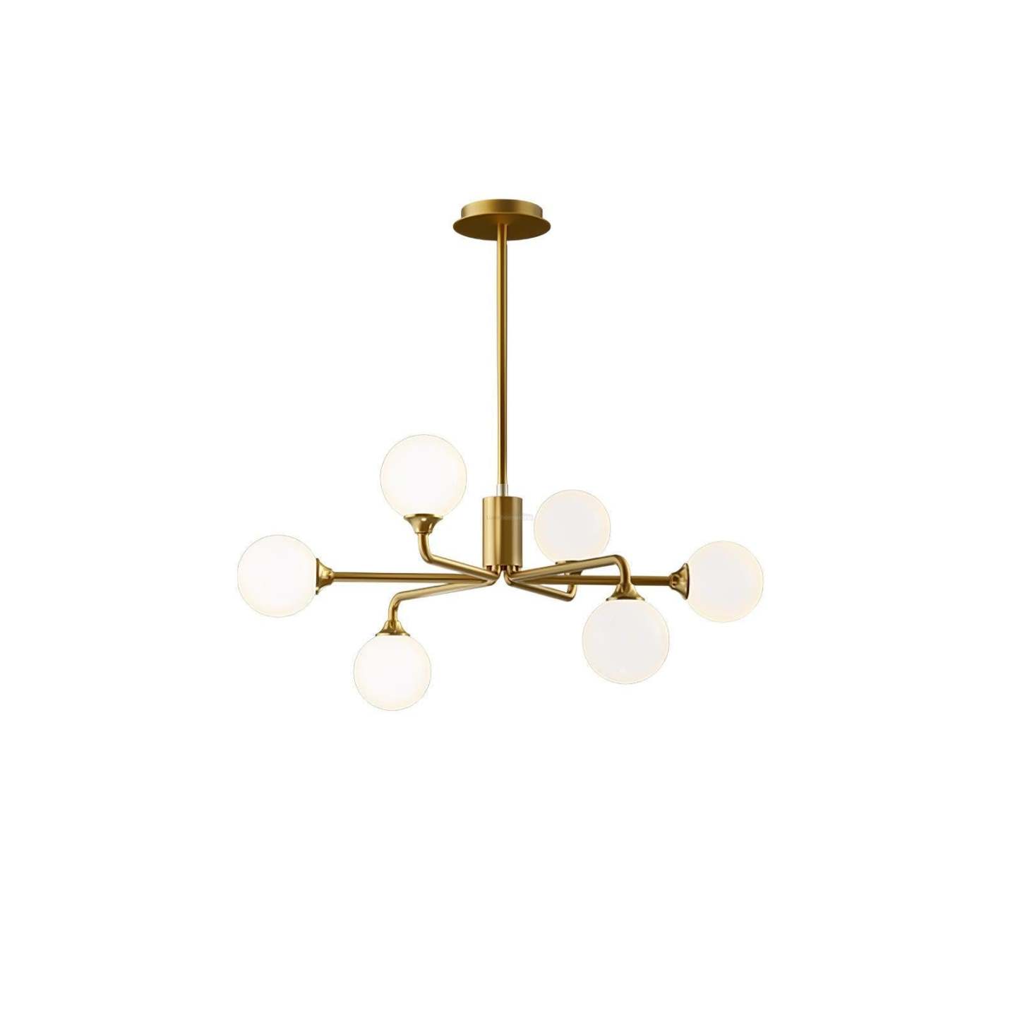 Staggered Glass Globes Chandelier with 6/9/12 heads-Sylvia Space