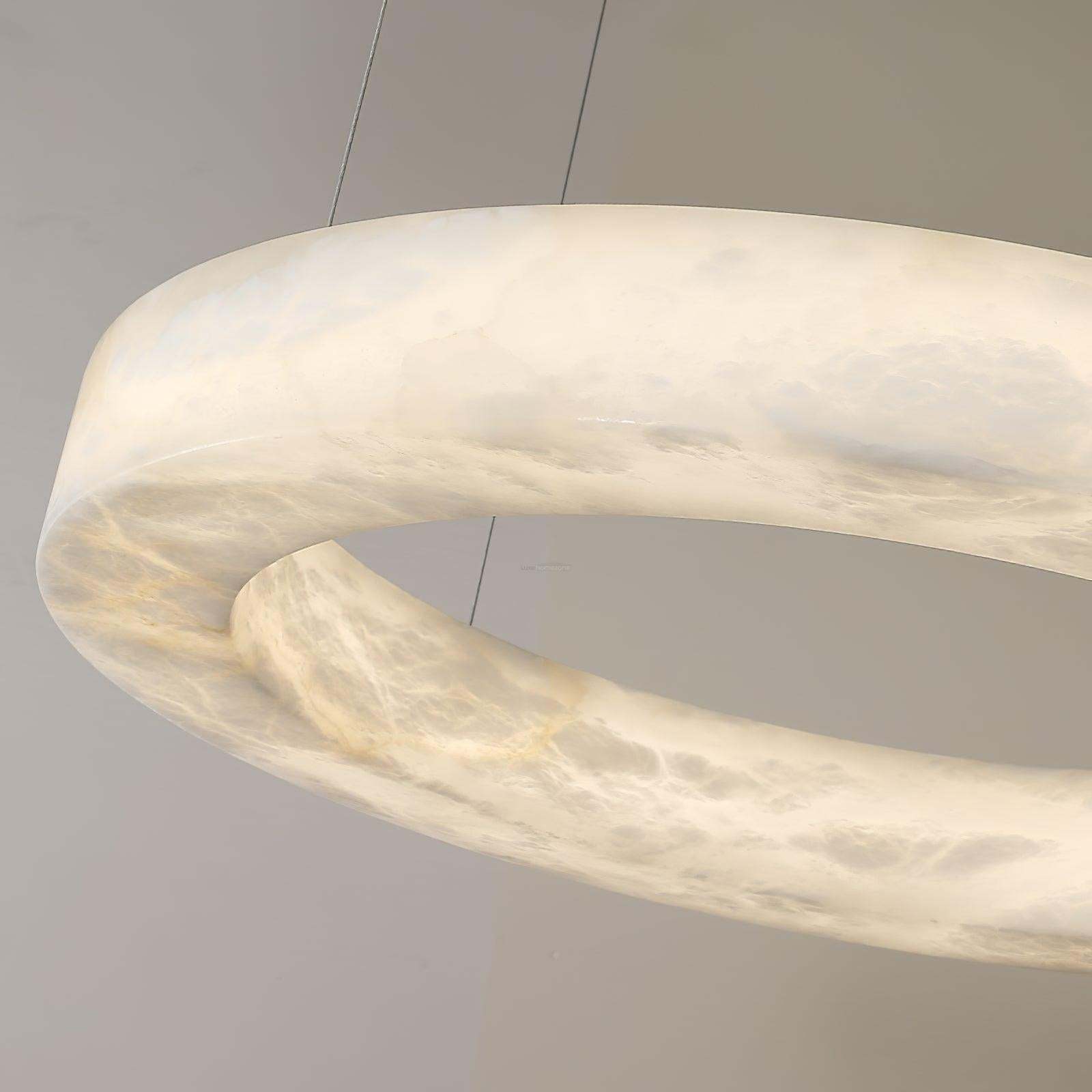 Marika Alabaster Ring Chandelier-Sylvia Space