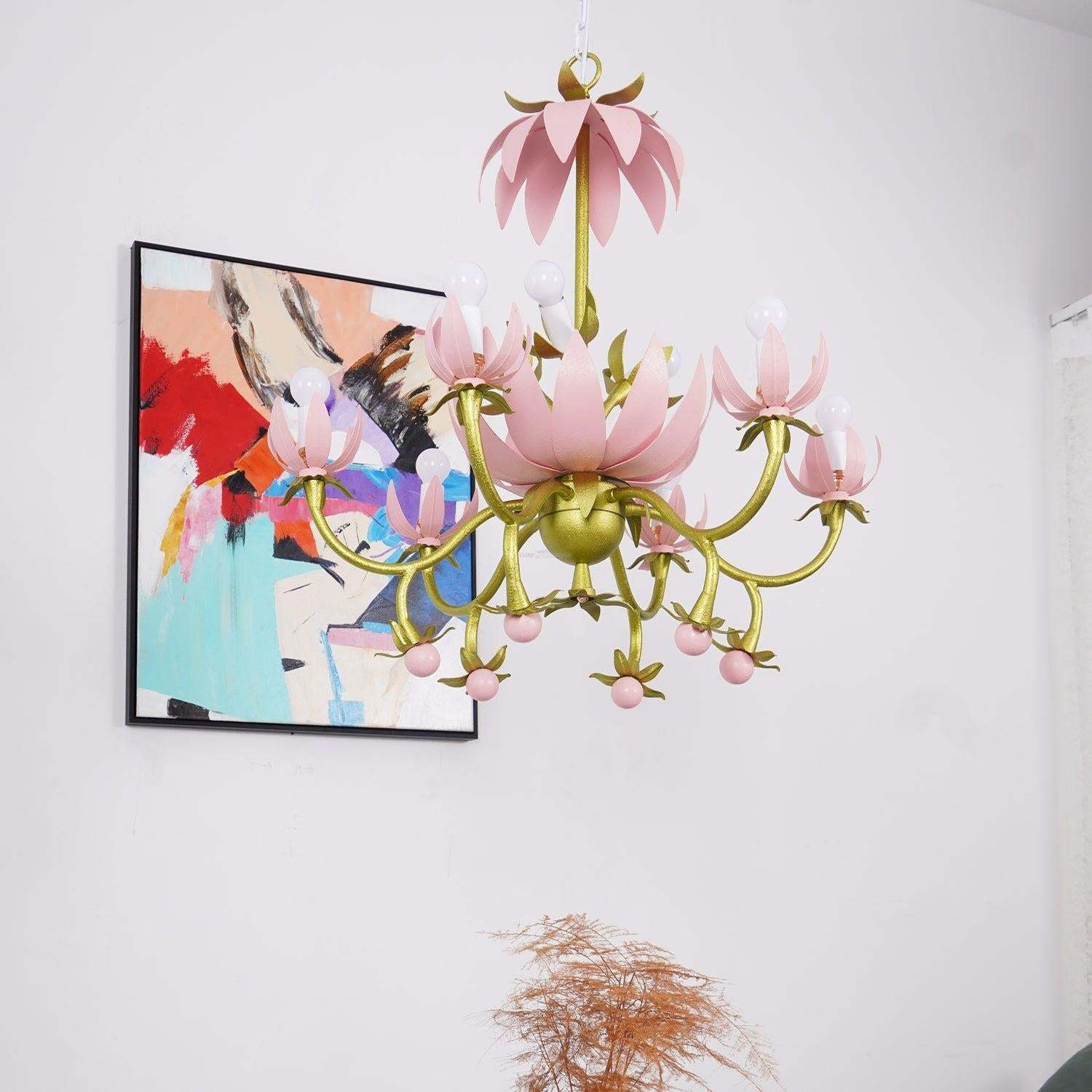 Mardi Gras Blossom Chandelier  Φ 25.6″-Sylvia Space