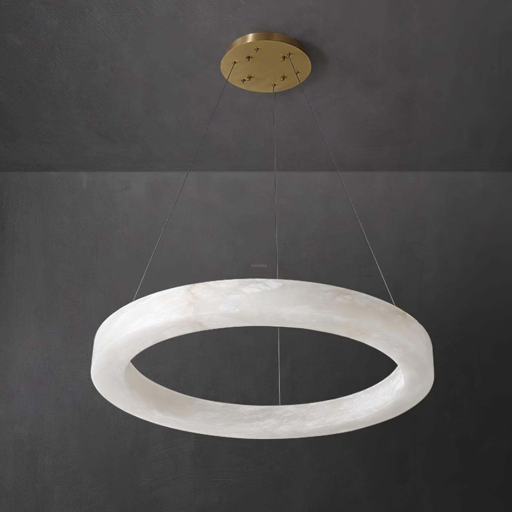 Marika Alabaster Ring Chandelier-Sylvia Space