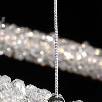 Crystal Ring Chandeliers-Sylvia Space