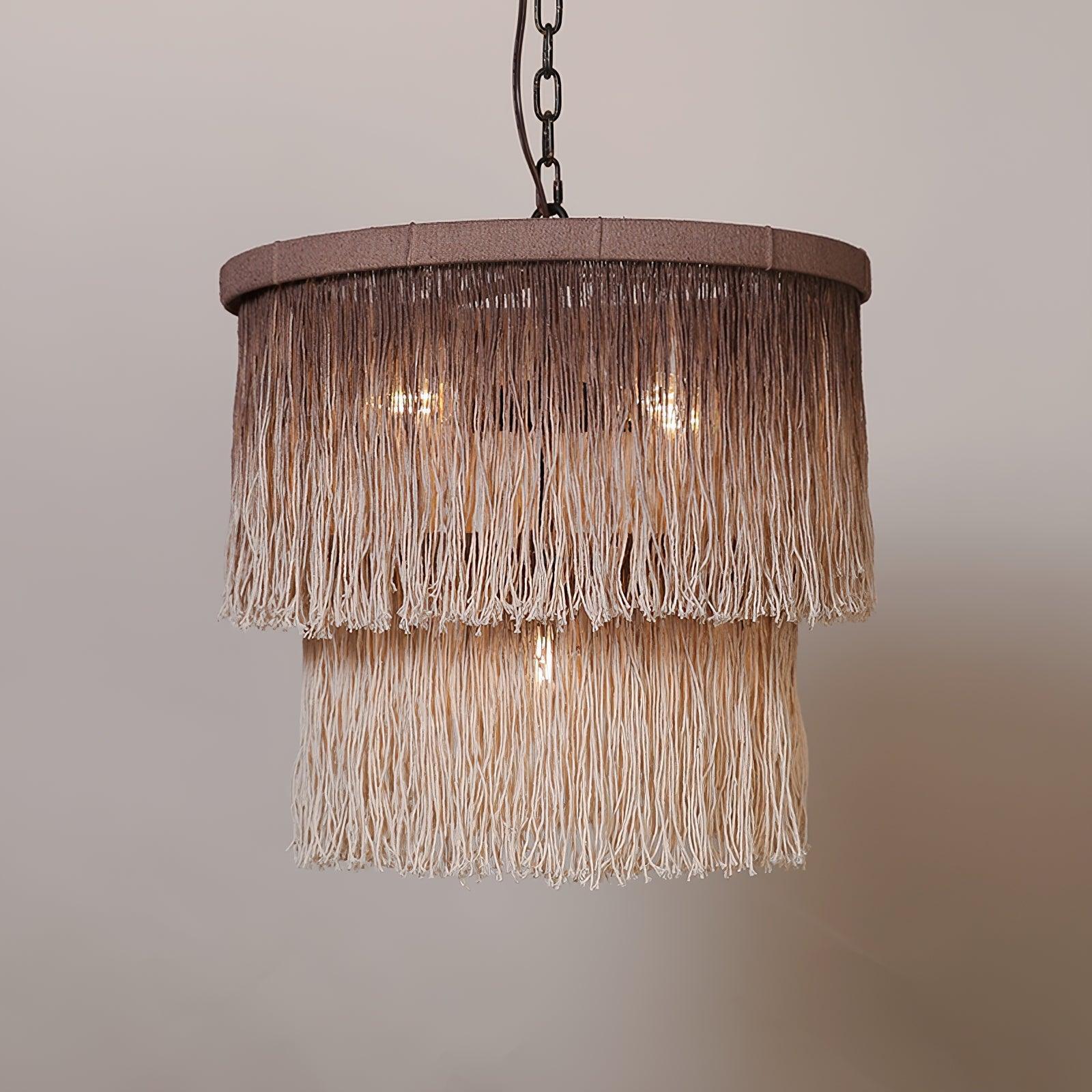 Tassel Chandelier ∅ 17.7″-Sylvia Space