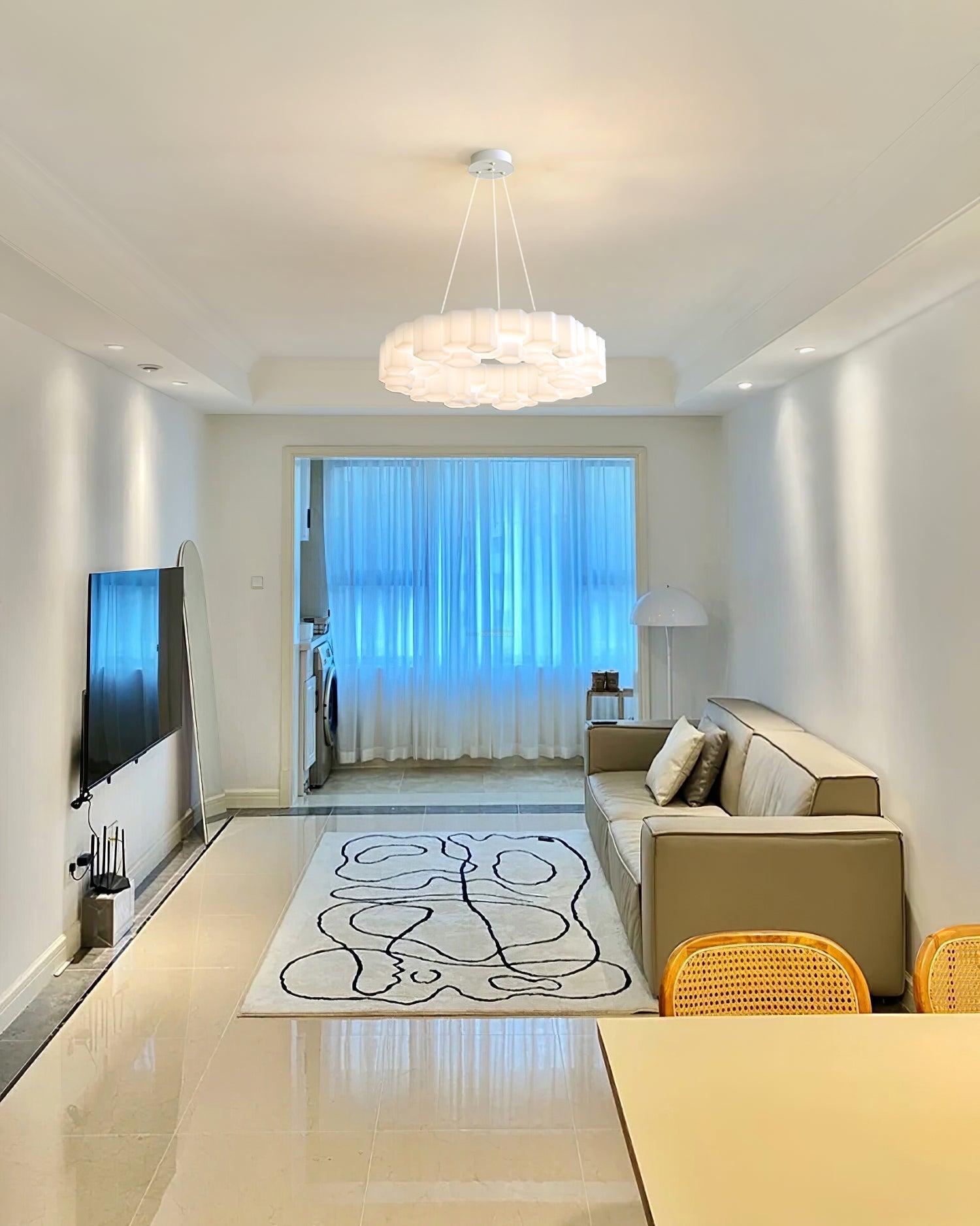 Honeycomb Chandelier ∅ 26.7″-Sylvia Space