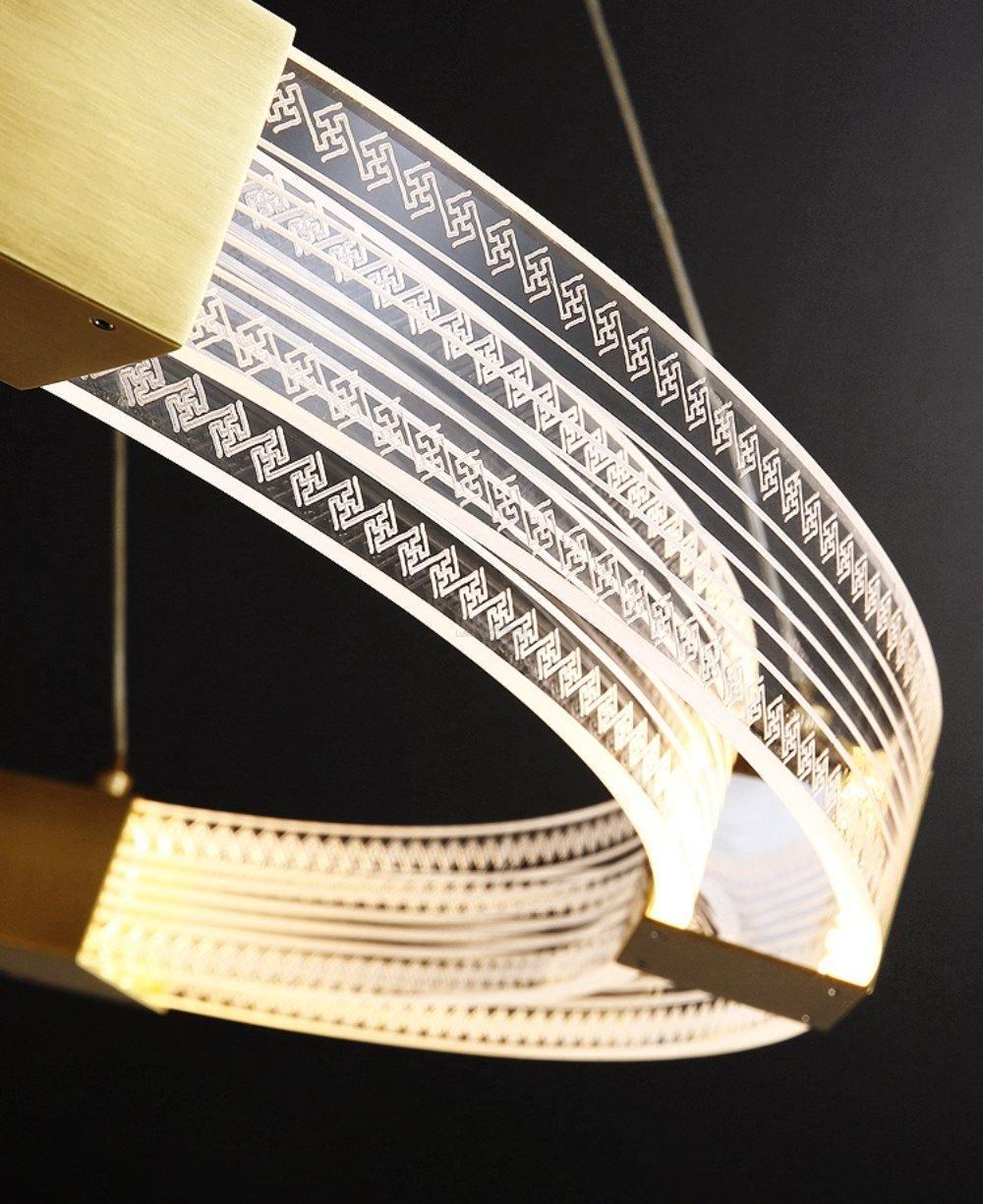 Parallel Ring LED Chandelier ∅ 25.6″-Sylvia Space