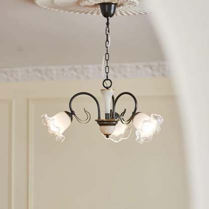 Luce Black Chandelier with 3/6/8 heads-Sylvia Space
