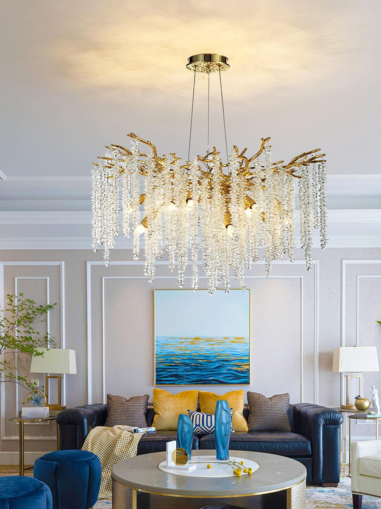 Albero Crystal Chandelier with 8/10/14 heads-Sylvia Space