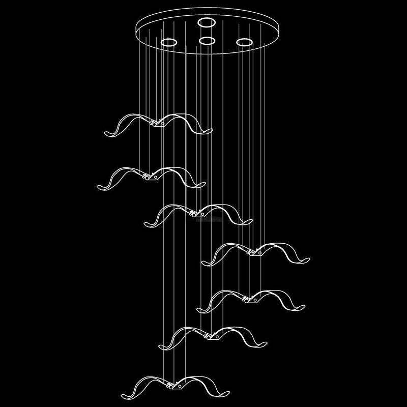 Large Seagull Chandelier with 1/3/5/7/9/11/12/18 heads-Sylvia Space