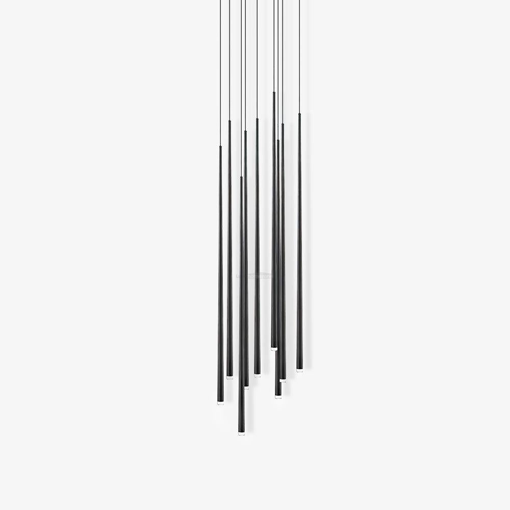 Slender Cone Round/Linear Chandelier-Sylvia Space