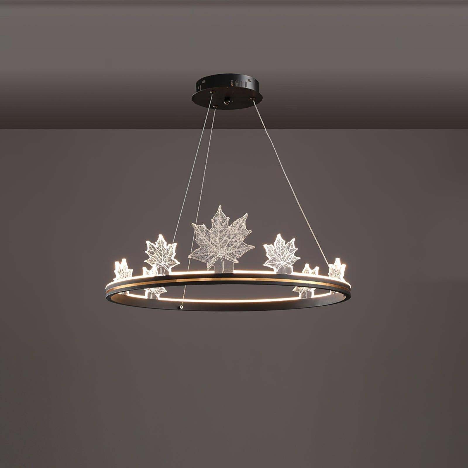 Ion Leaf Ring Chandelier-Sylvia Space