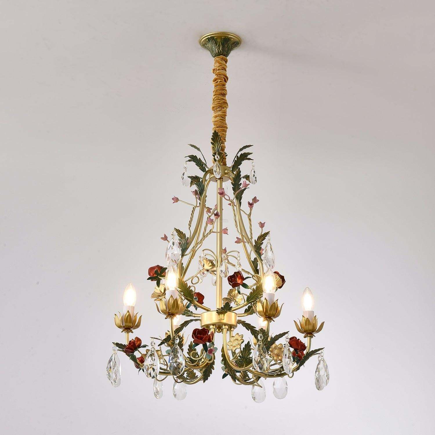 Rose Love Chandelier with 6/8 heads-Sylvia Space