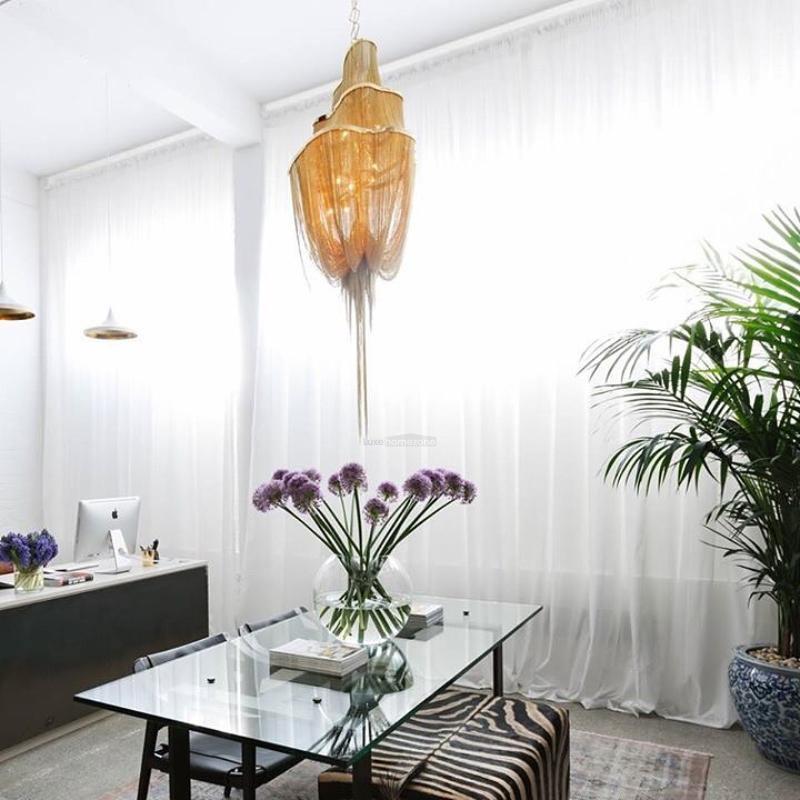 Shimmering Chandelier with Chains-Sylvia Space