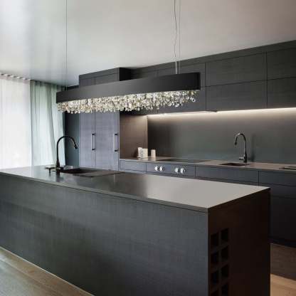 Olà S6 OV 160 | 6-Light Modern Chandelier  - Masiero-Sylvia Space