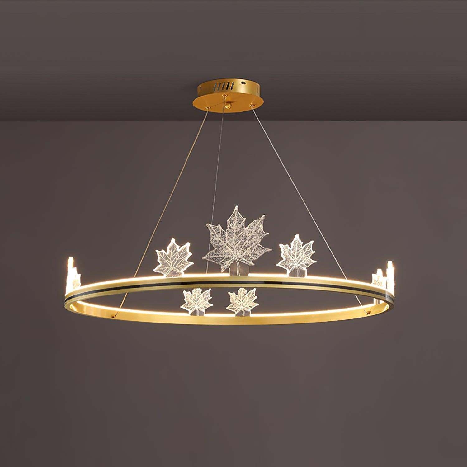 Ion Leaf Ring Chandelier-Sylvia Space
