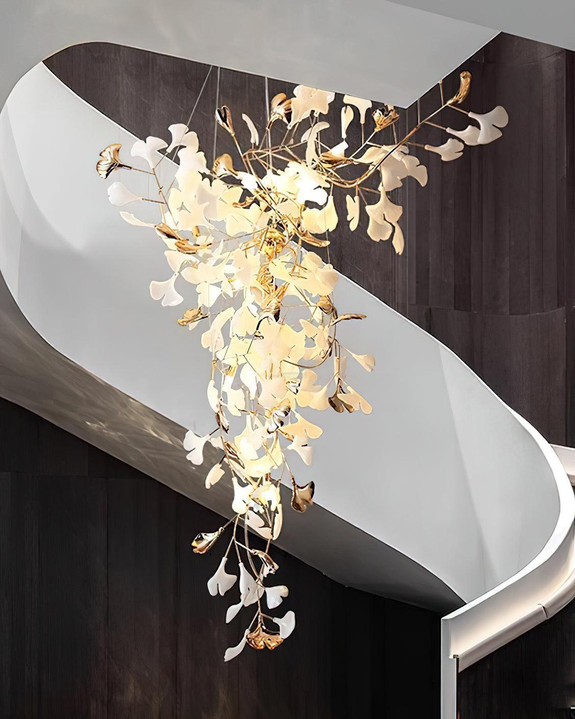 Ginkgo Tip Tlying Chandelier with 2 models-Sylvia Space