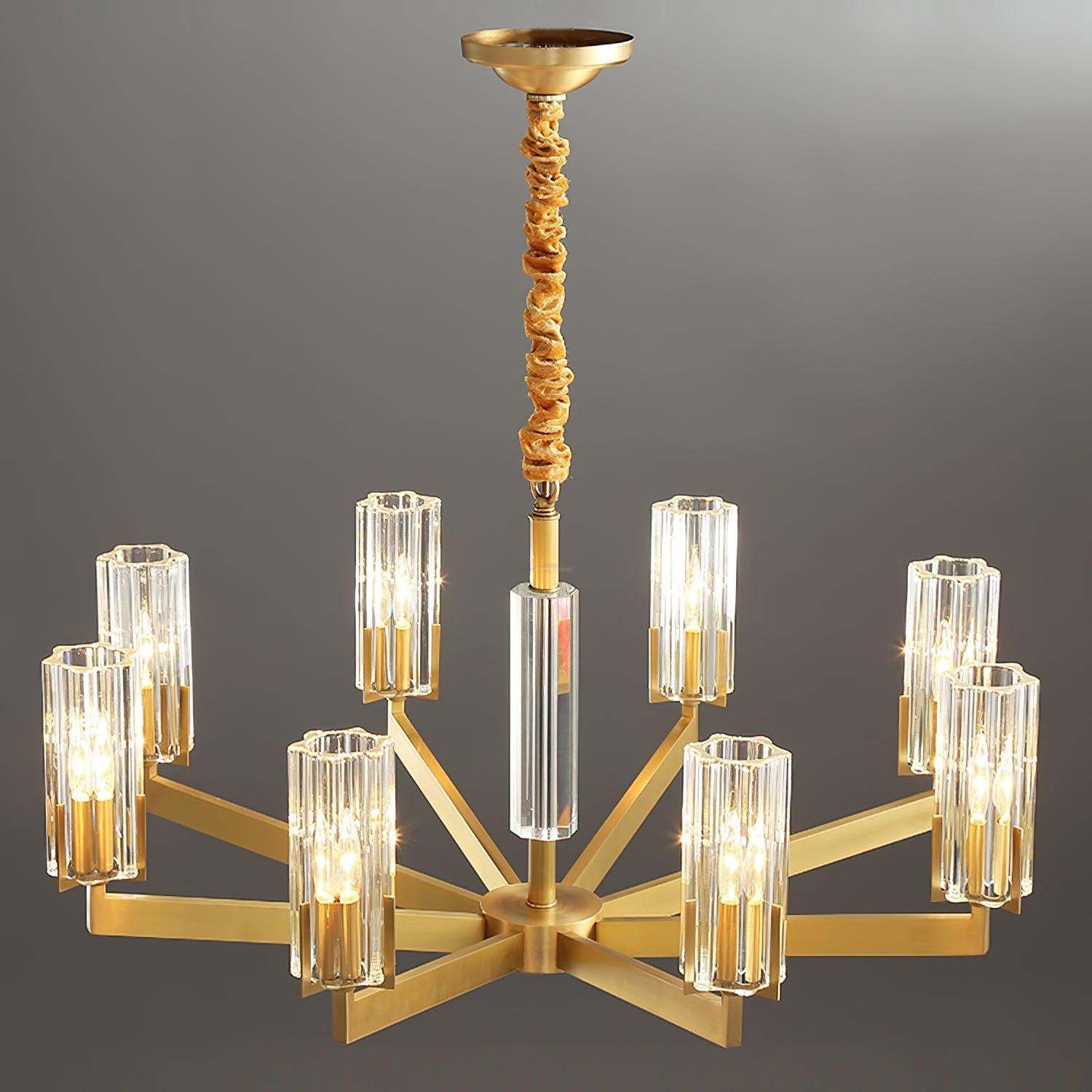 Kayla Brass Chandelier with 6/8/10/15 heads