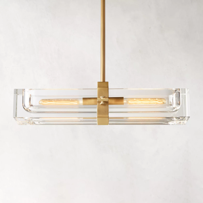 Sail Linear Chandelier 24" 2-lights-Sylvia Space