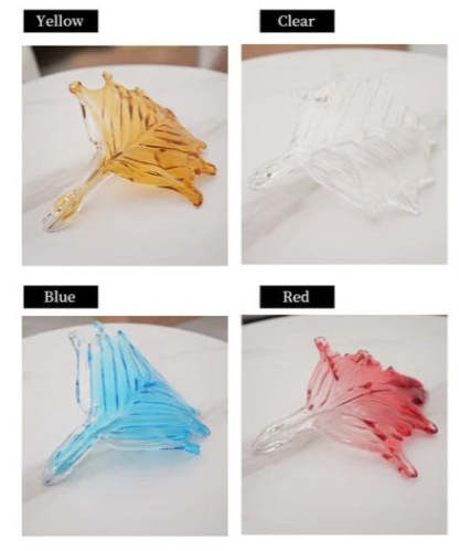 Multicolor Maple Leaf Art Glass Large Oversize Chandelier - Yovalighting