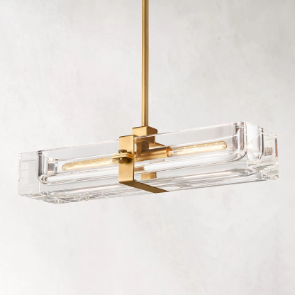 Sail Linear Chandelier 24" 2-lights-Sylvia Space