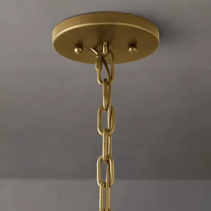 Harlow Faceted Crystal Round Chandelier 38"