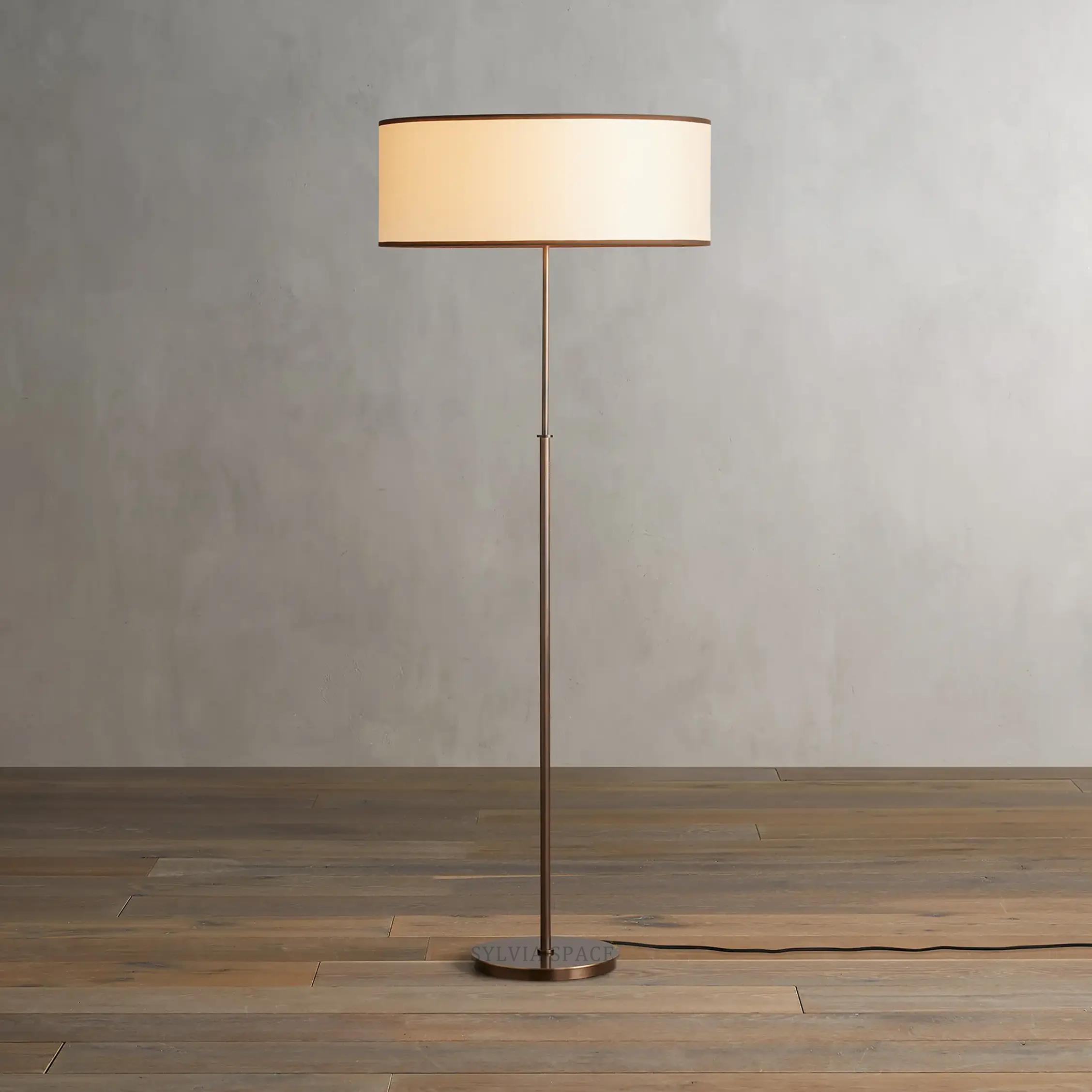 Daphne Linen Floor Lamp 23"D