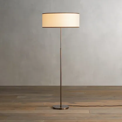 Daphne Linen Floor Lamp 23"D