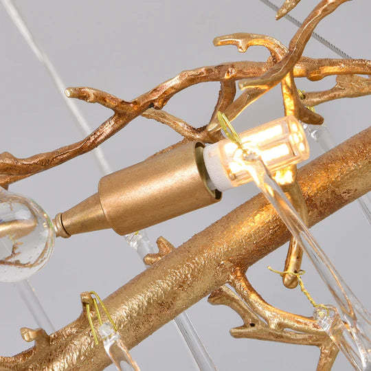 Lydia Crystal Raindrop Branch Chandelier,  Modern Chandelier Bedroom-Sylvia Space