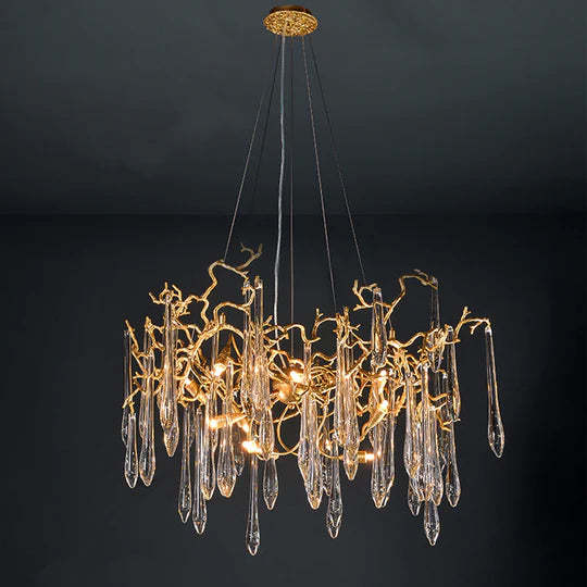 Jamie Modern Crystal Branch Chandelier for Dining Table-Sylvia Space