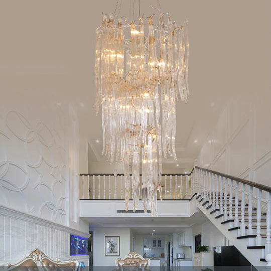 Kayla Branch Glass Chandelier, Home Decoration Lamp-Sylvia Space