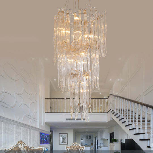 Kayla Branch Glass Chandelier, Home Decoration Lamp-Sylvia Space