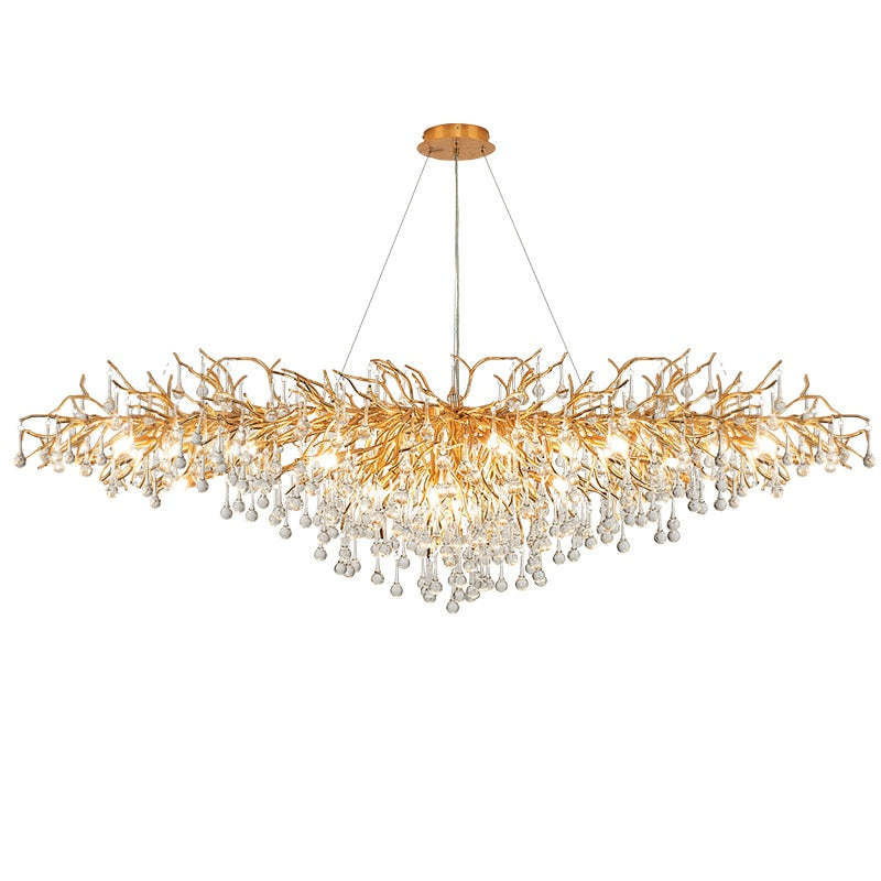 62" Albero Dining Room Crystal Chandelier-Sylvia Space