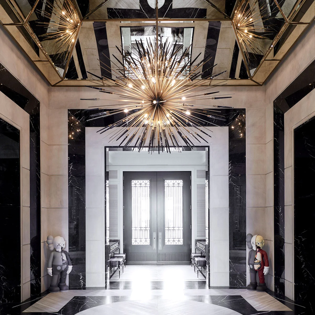 Marble Starburst Chandelier-Sylvia Space