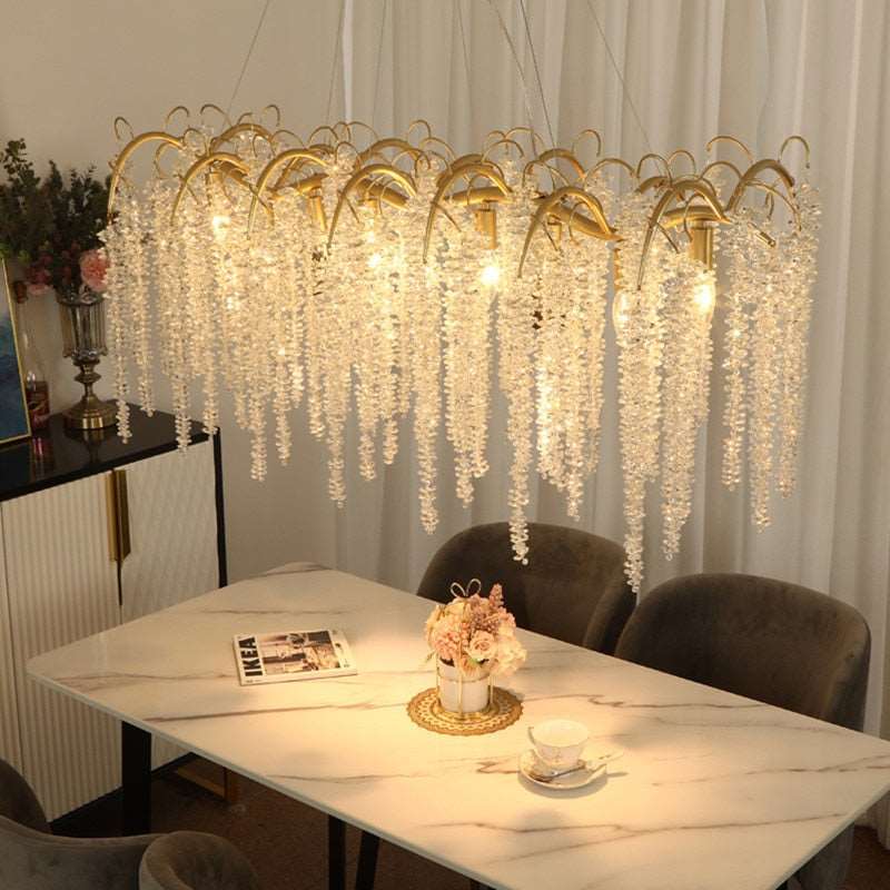 Albero Crystal Dining Room Chandelier-Sylvia Space