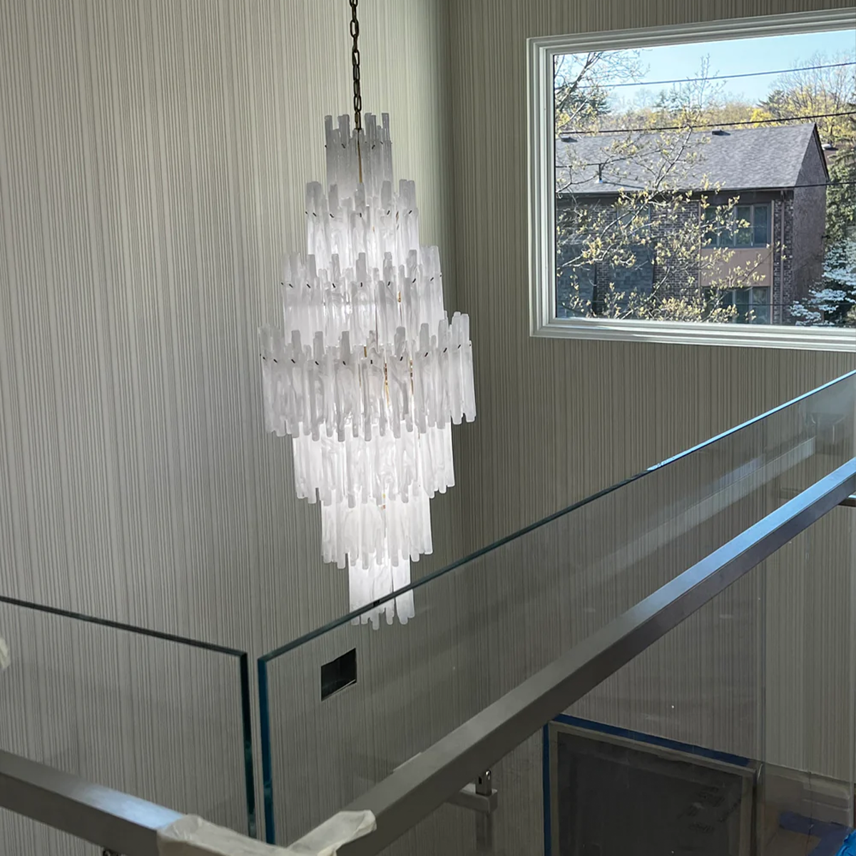 Blanch Cascading Murano Glass Chandelier-Sylvia Space