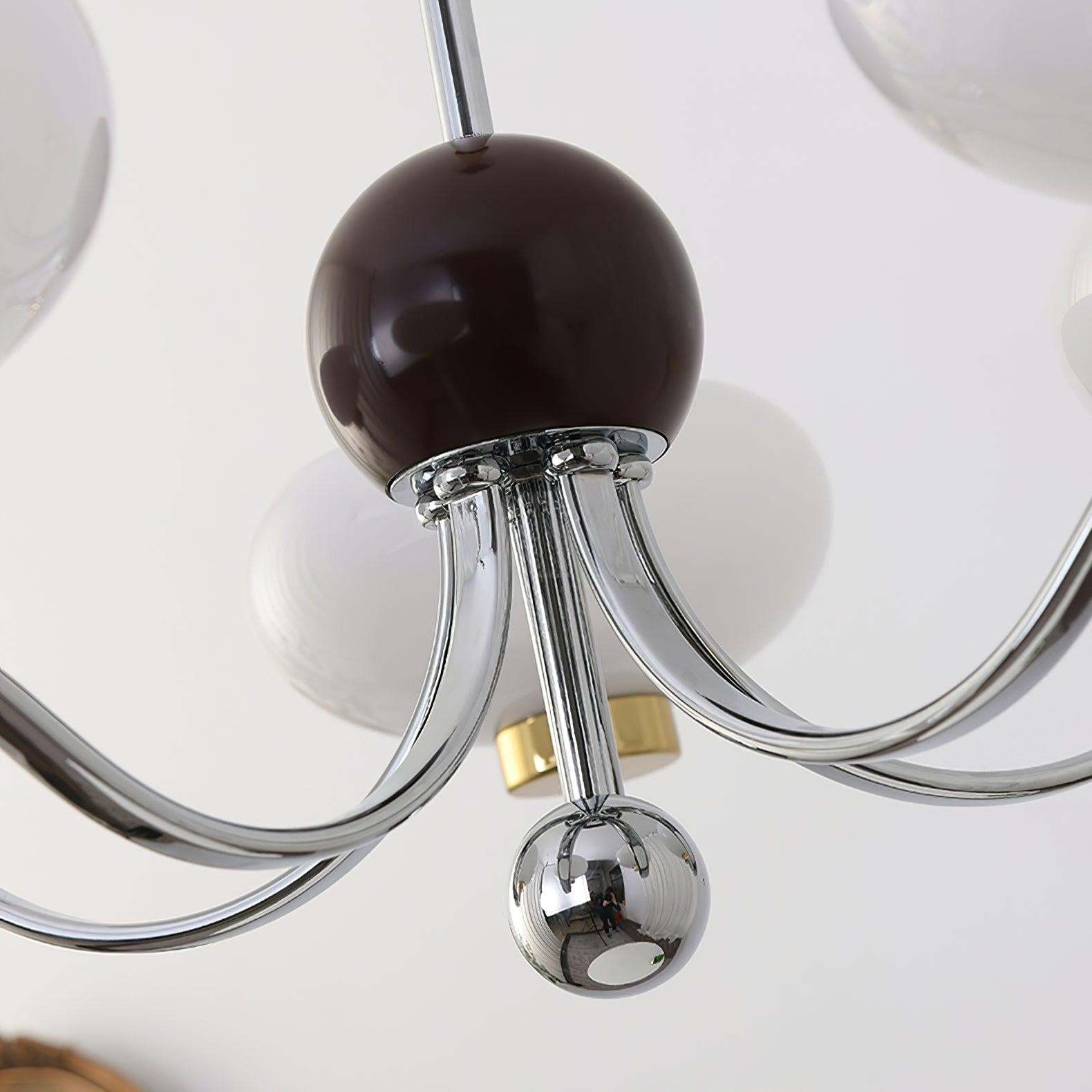 Medieval Glass Bowl Chandelier with 3/5 heads-Sylvia Space