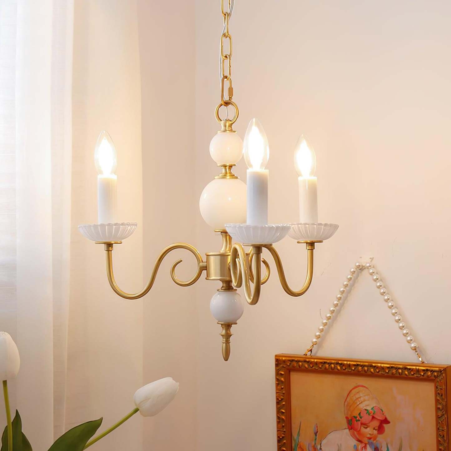 Carlita Chandelier with 3/5 heads-Sylvia Space
