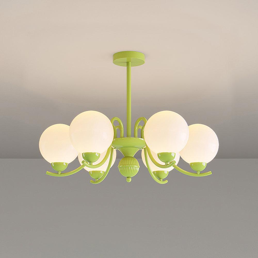 Vanilla Ball Chandelier with 3/5/6/8 heads-Sylvia Space