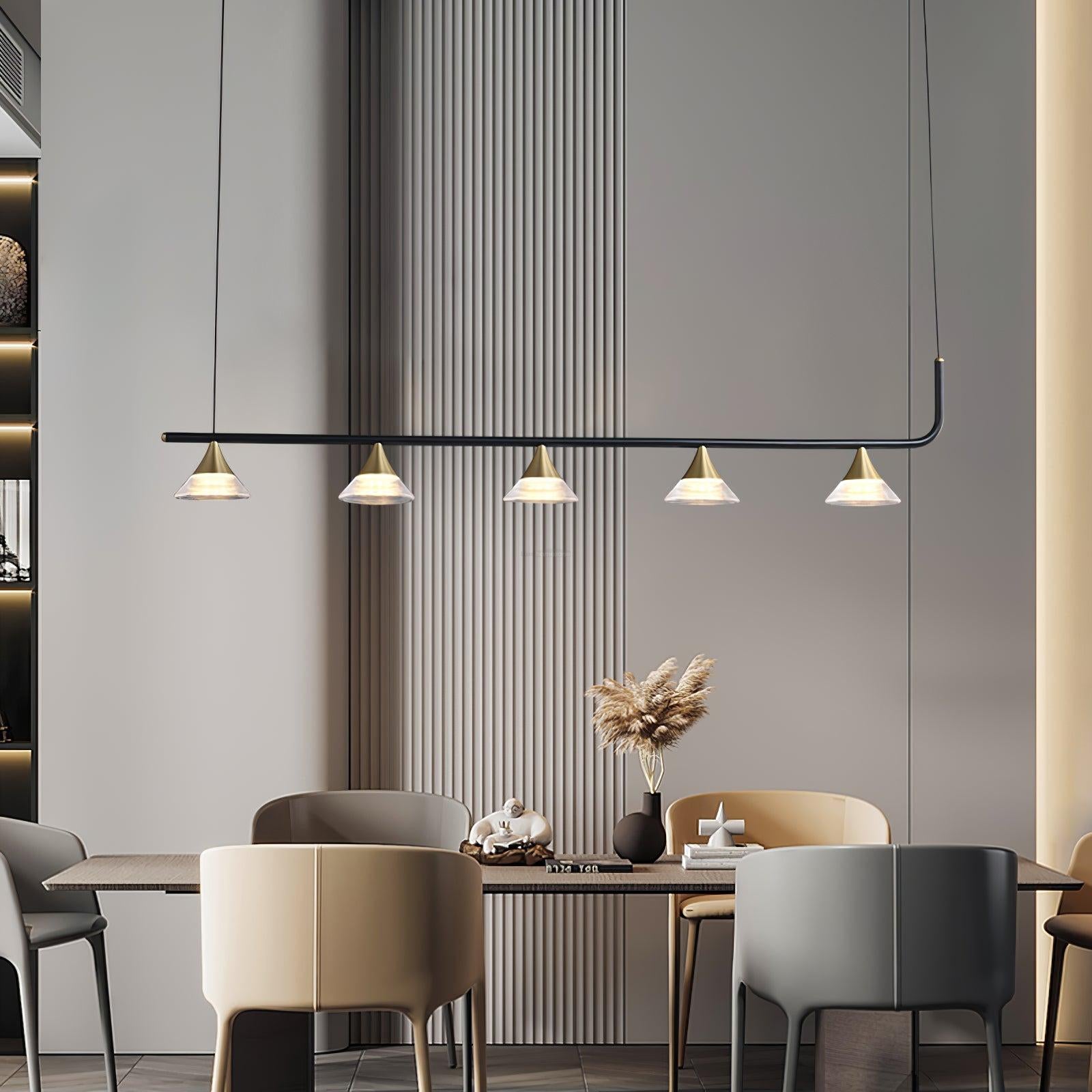 Tristan Restaurant Chandelier L 31.5″-Sylvia Space