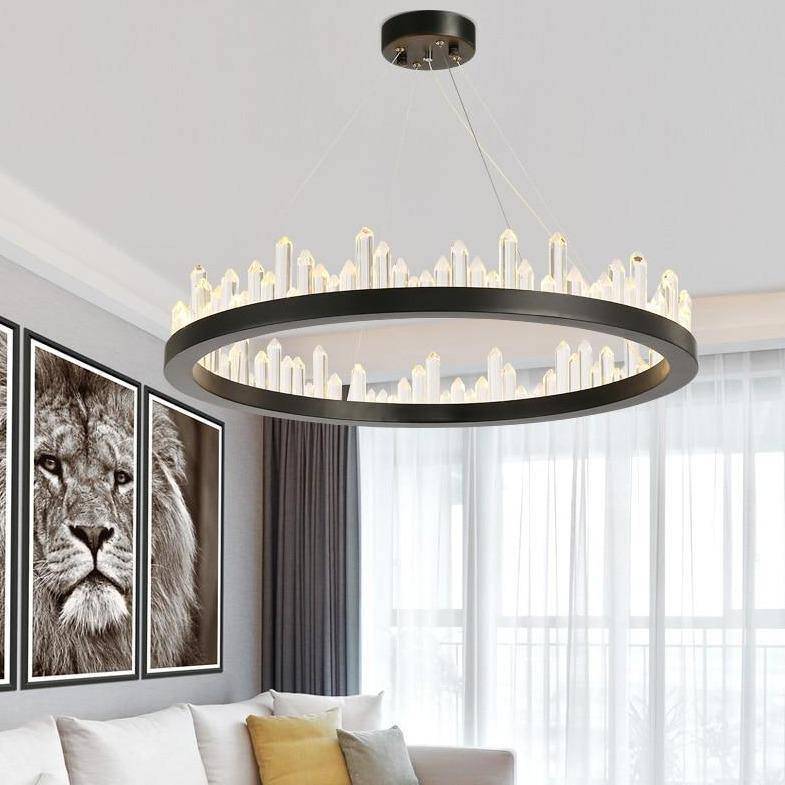 Villa Collection Crystal Wheel Chandelier-Sylvia Space