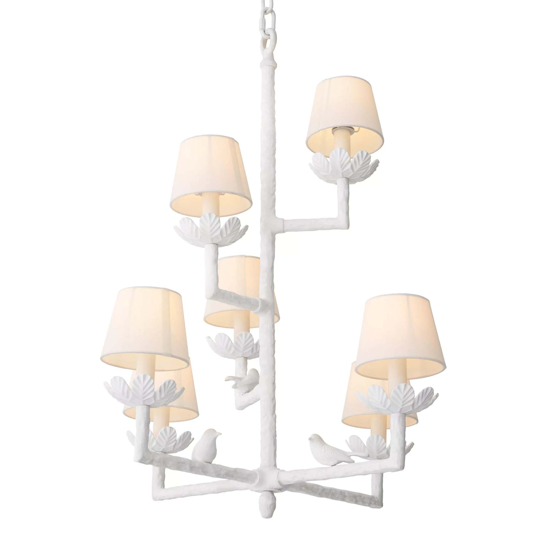 Nature Modern Chandelier - [Matte White Finish] - Eichholtz-Sylvia Space