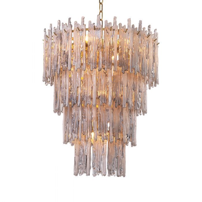 Saint Roch Modern Glass Chandelier [S/L] - [Brass & Glass] - Eichholtz-Sylvia Space