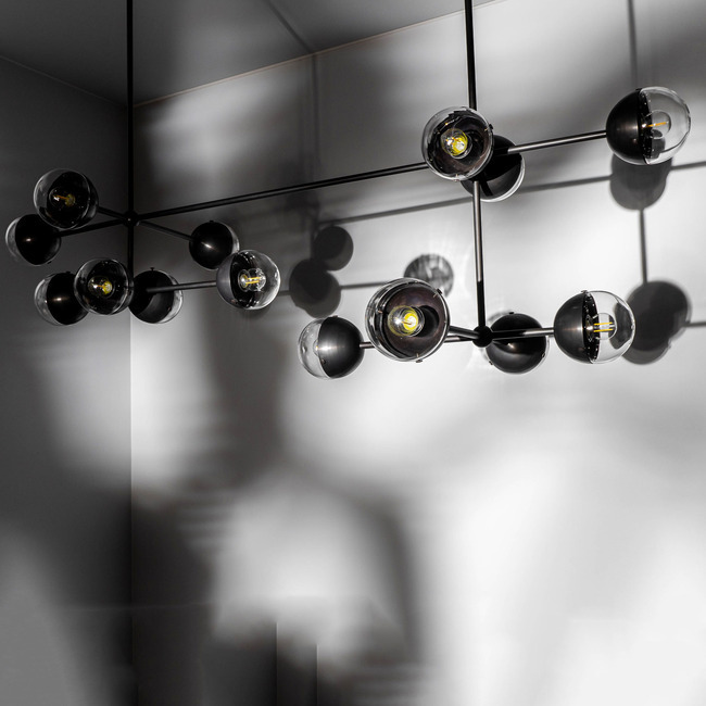 Molecule Linear Chandelier
