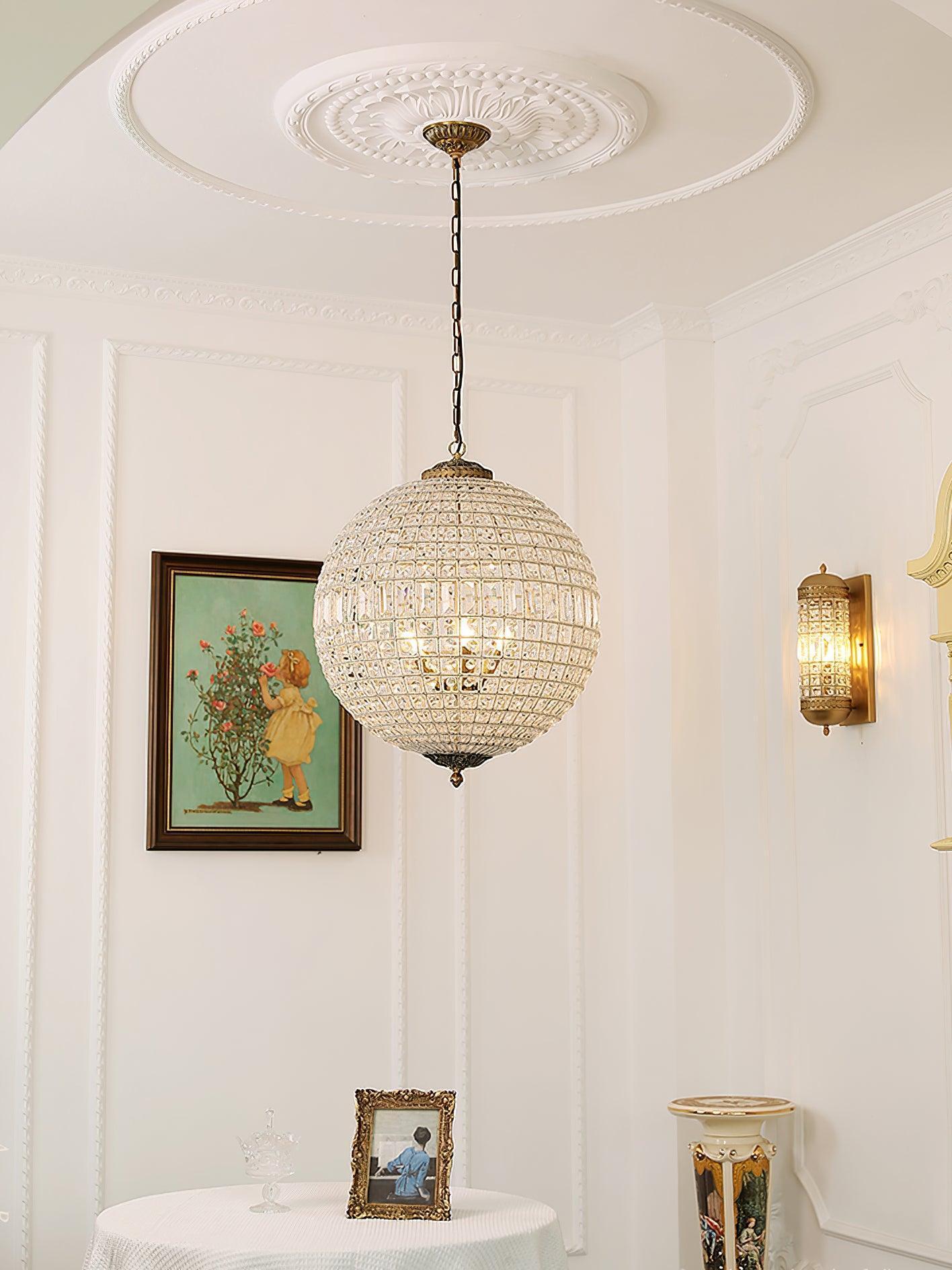 Traditional Globe Chandelier-Sylvia Space