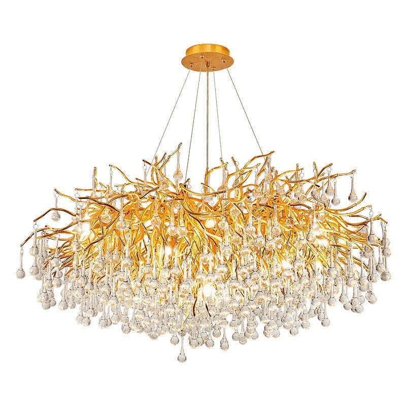 40" Albero Living Room Crystal Chandelier-Sylvia Space