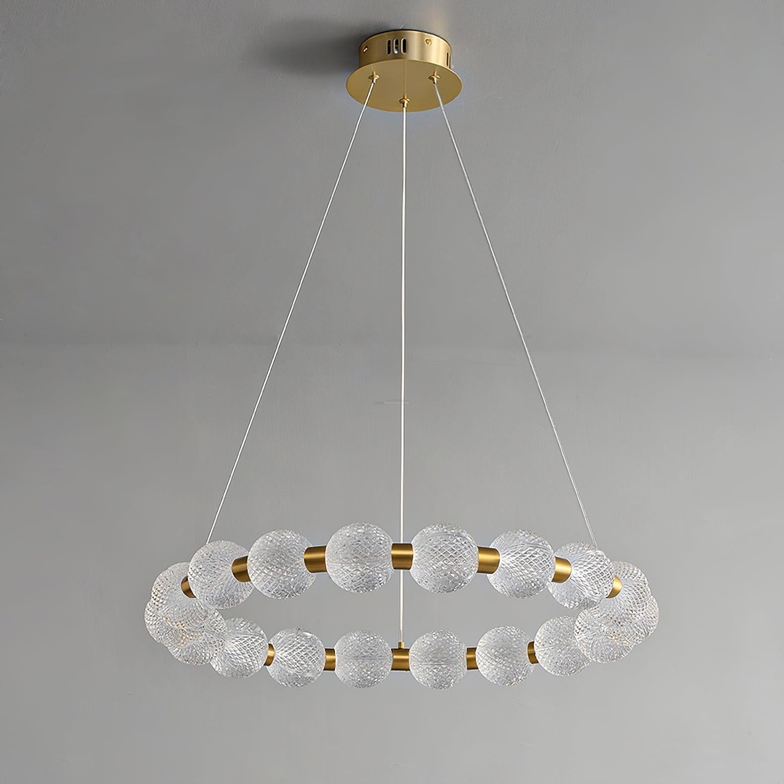 Pearl Ring Chandelier-Sylvia Space