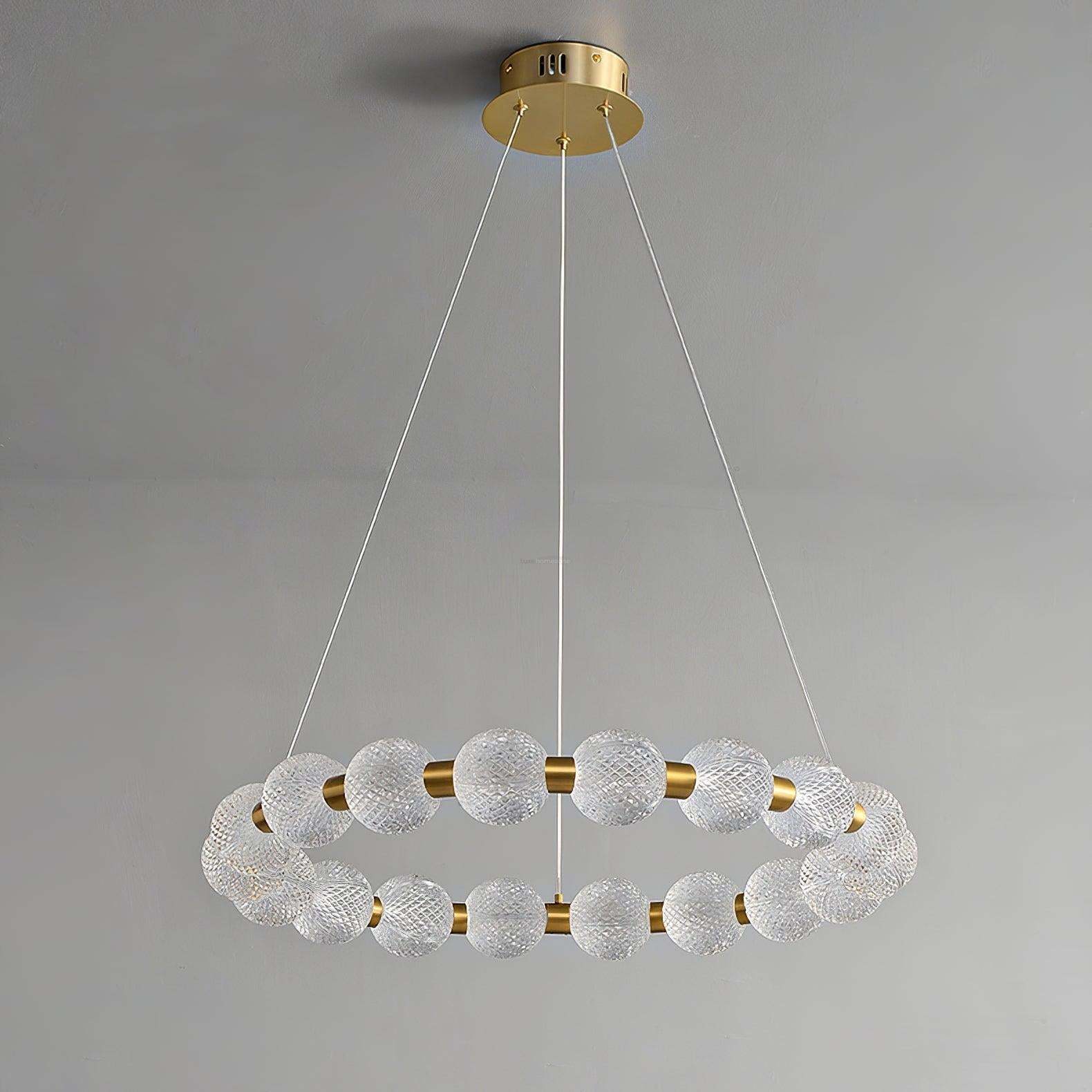Pearl Ring Chandelier-Sylvia Space