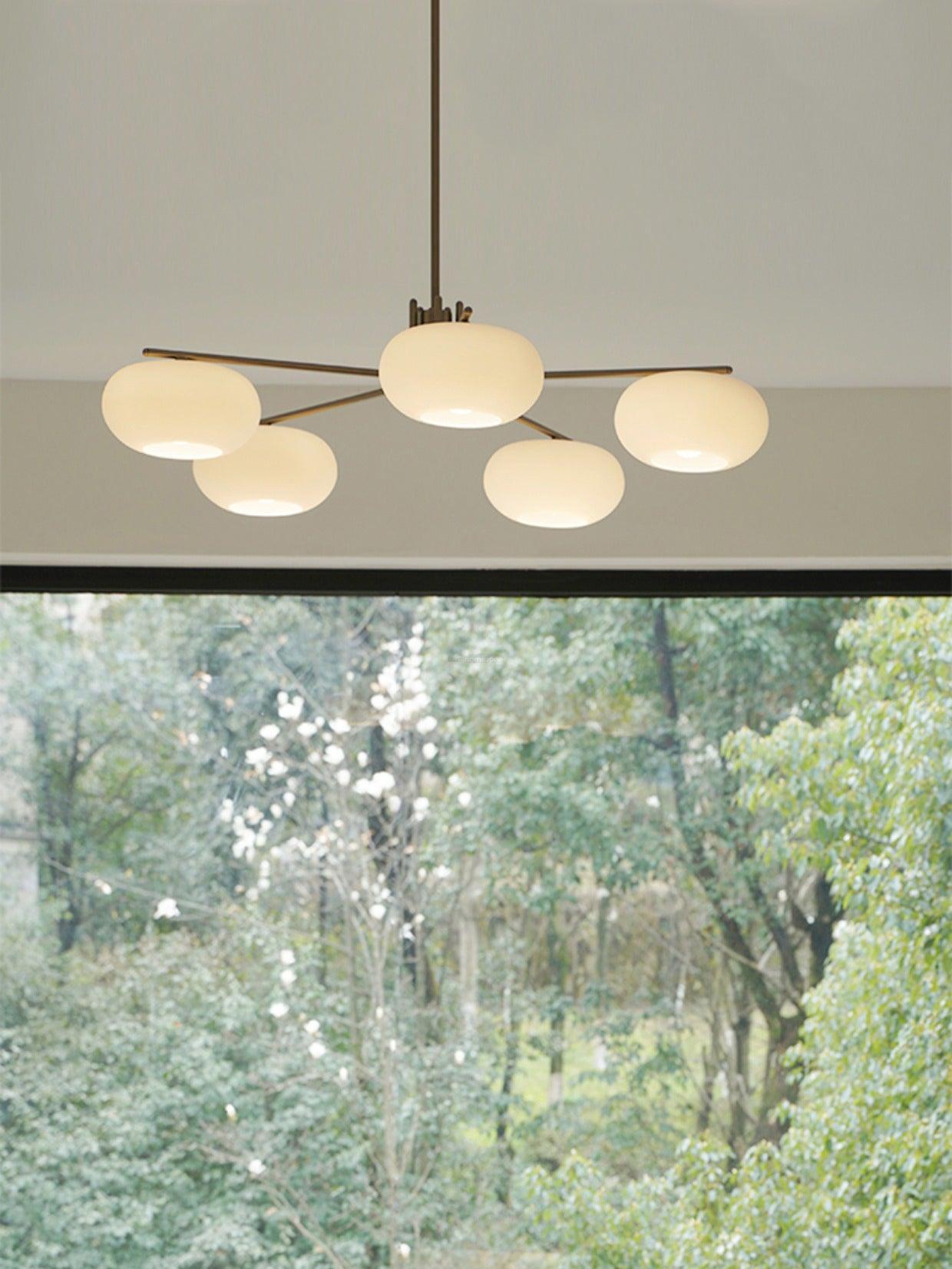 Barndon Round Chandelier-Sylvia Space