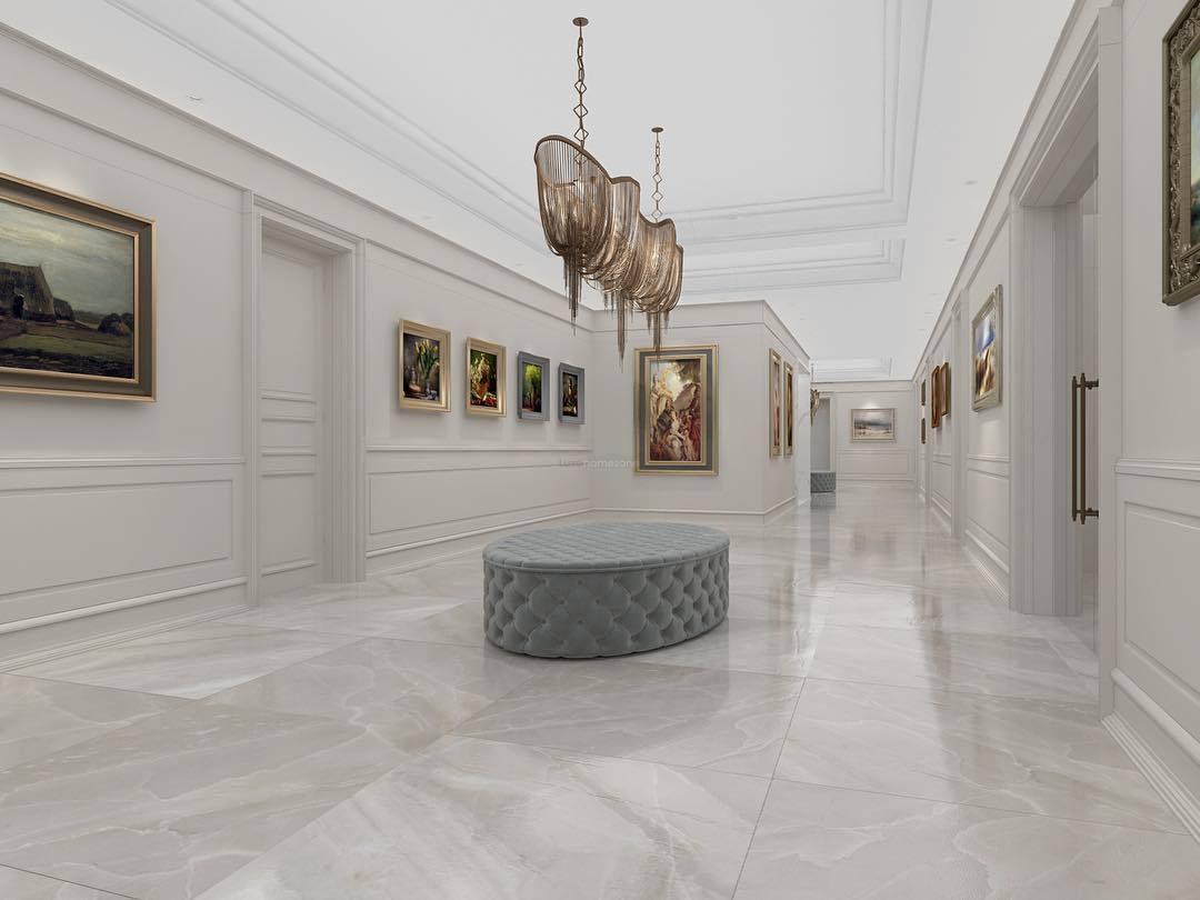 Shimmering Chandelier with Chains-Sylvia Space